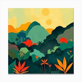 Tropical Landscape 1 Canvas Print