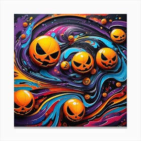 Jack O Lanterns Canvas Print