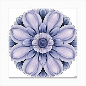 Purple Dahlia Canvas Print