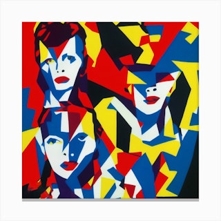 Bowie Matisse Canvas Print