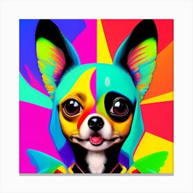 Chihuahua Pop Art Canvas Print