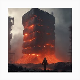Tower Of Lava Canvas Print