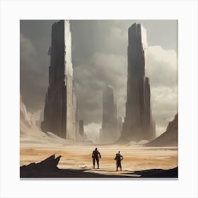 Futuristic Cityscape Canvas Print