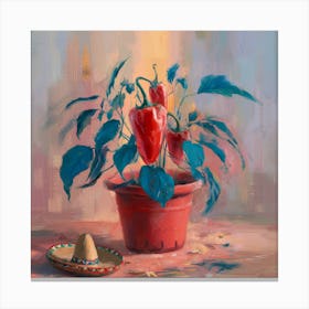 Mexican Peppers 2 Canvas Print