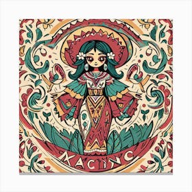 Mexican Girl 49 Canvas Print