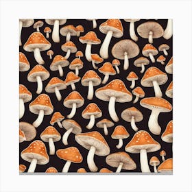 Mushroom Wallpaper Canvas Print