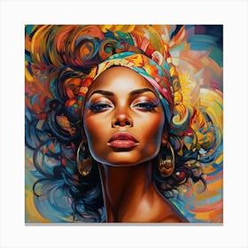 African American Woman 7 Canvas Print