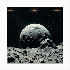 Asteroid Belt Filled With Rocky Debris 1 Canvas Print