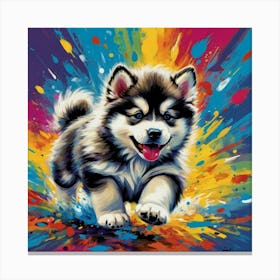 Husky Puppy 1 Canvas Print