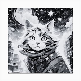 Cat In Space 1 Canvas Print