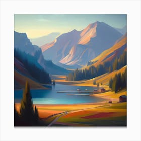 Landscape Painting 149 Canvas Print