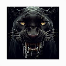 Black pantha  Canvas Print