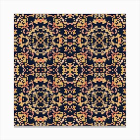 Beautiful knitted embroidery. Geometric ethnic oriental pattern traditional 6 Canvas Print