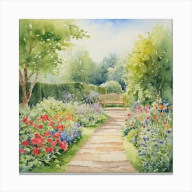 Garden Path 1 Canvas Print