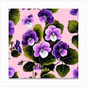 Violets 22 Canvas Print