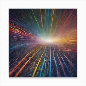 Abstract Rays Of Light 23 Canvas Print