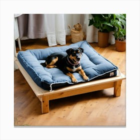 A Photo Of A Dog Bed 1 Canvas Print