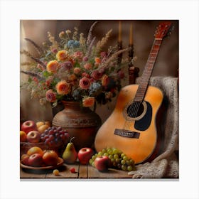 Acoustic Guitar Canvas Print