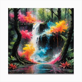 Rainbow Waterfall Canvas Print