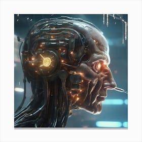 Robot Head 43 Canvas Print