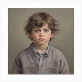 Leonardo Diffusion Xl An Picture Of A Child Who Is Nervous 0 Canvas Print