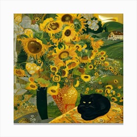 A Stunning Gustav Klimt Inspired Illustration Of A Bskslv3wrzwiii8iqb8ubq K8jl Opvstqb 4dca2qeig Canvas Print