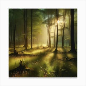 Dark Forest Canvas Print