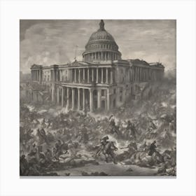 Battle Of Washington Canvas Print