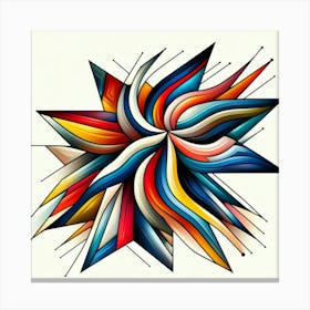 Abstract modernist Starfish 1 Canvas Print