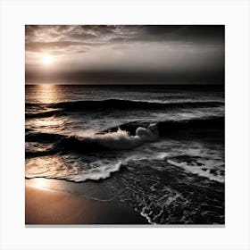 Sunset At The Beach 534 Canvas Print