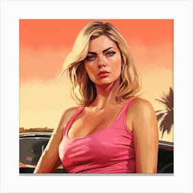 Freddypaps Kate Upton Canvas Print