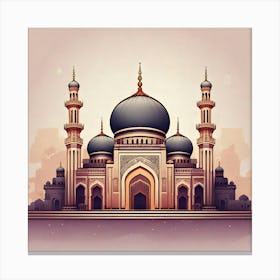 Firefly Elegant Mosque Illustration Reflecting Islamic Heritage 51130 Canvas Print