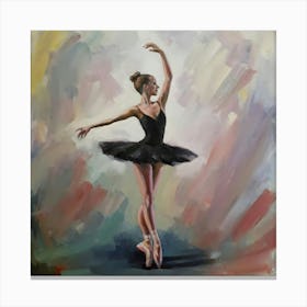 Ballerina Oil Painting 2 Canvas Print