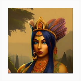 Indian Woman 1 Canvas Print