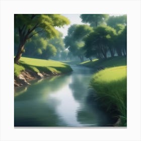 River In The Grass 16 Canvas Print