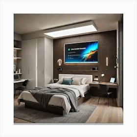 Modern Bedroom Canvas Print