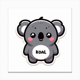 Koal stickers Canvas Print