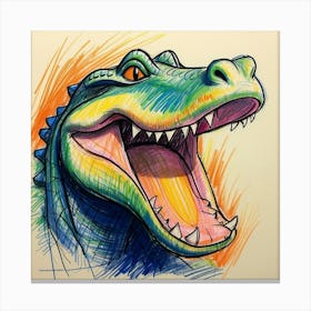 Alligator Head 4 Canvas Print