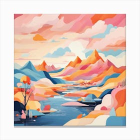 Landscape Painting 48 Canvas Print