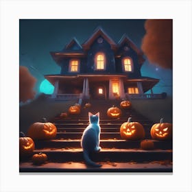 Halloween House 17 Canvas Print