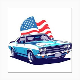 American Car Canvas Print