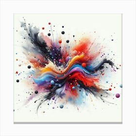 Abstract Explosion Colorful Commercial  Canvas Print