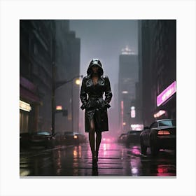 Rainy Night Art print Canvas Print