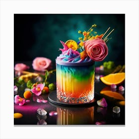 Colorful Cocktail Canvas Print