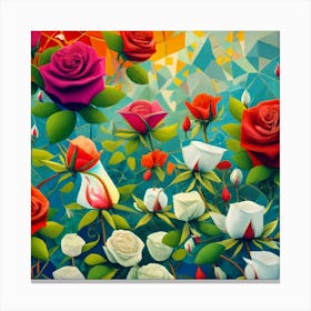 Painting The Roses Red Is Hard Canvas Print