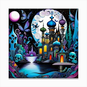 Dark Fairytale Palace Canvas Print
