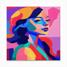 Woman'S Face Canvas Print