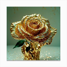 Rose Gilded Canvas Print