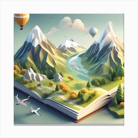 Book Illustration Canvas Print