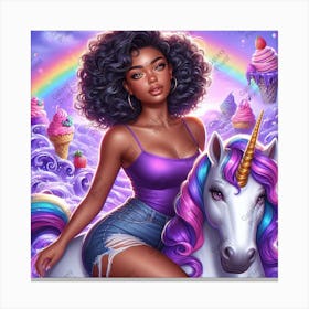 Unicorn Girl Canvas Print